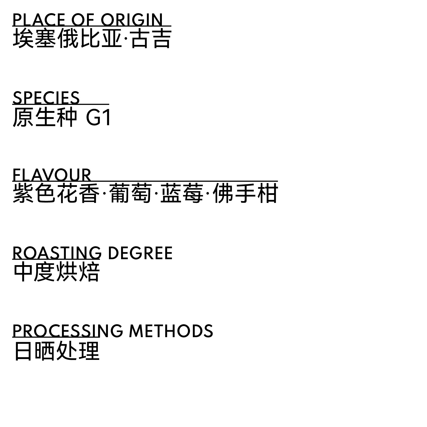 埃塞俄比亚 古吉 晚蓝 原生种 G1 日晒处理 - 图片 2